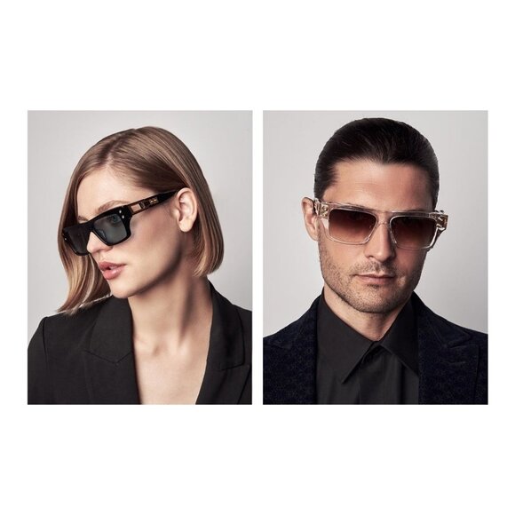 New DITA Grandmaster Seven Black Square DTS407 01 Sunglasses Women - Picture 4 of 6